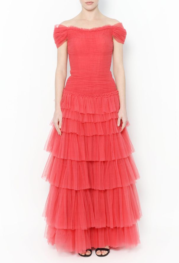 Modern Designers Sandra Mansour 2020 Bespoke Tulle Bustier Gown - 2