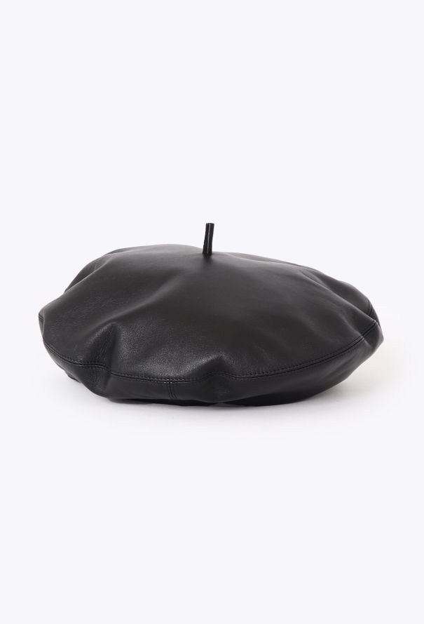 Dior F/W 2017 Lambskin Brimmed Beret - 5