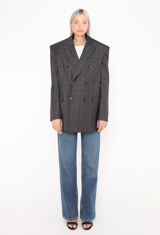Balenciaga S/S 2017 Padded-Shoulder Blazer - 1