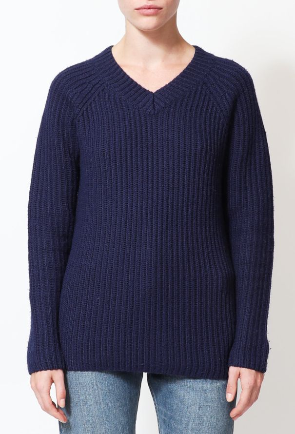 Balenciaga Ribbed Alpaca Sweater - 1
