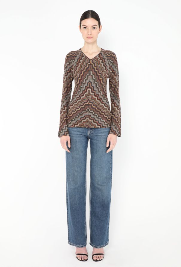 Missoni Chevron Bell Sleeve Top - 2