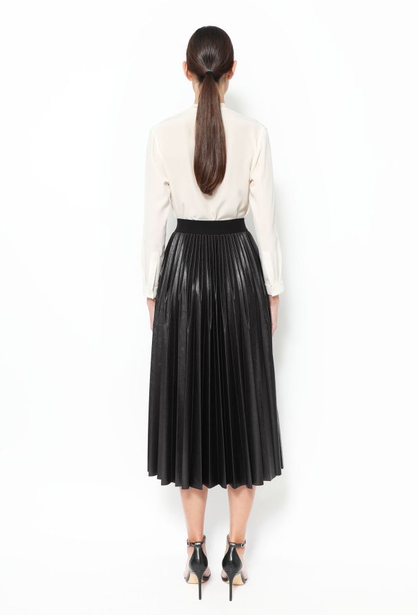 Givenchy 2019 Pleated Logo Band Skirt - 3