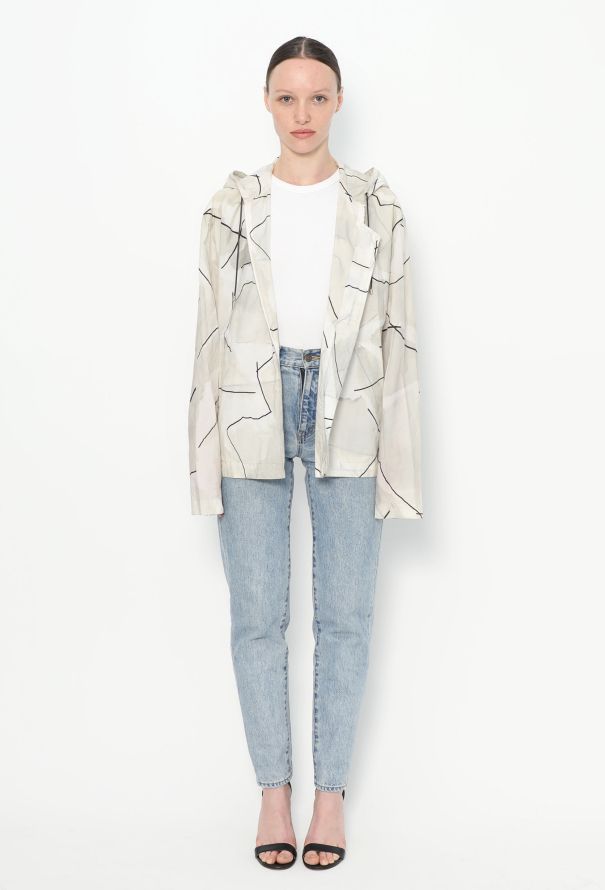 Hermès Vintage Graphic Hooded Rain Jacket - 3