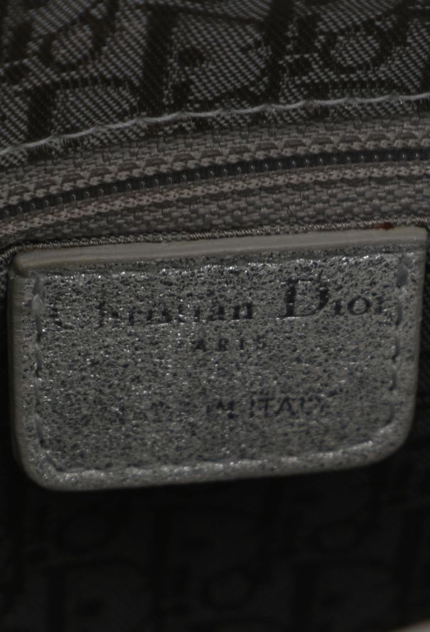 Dior Metallic Silver Lady Dior Bag - 11