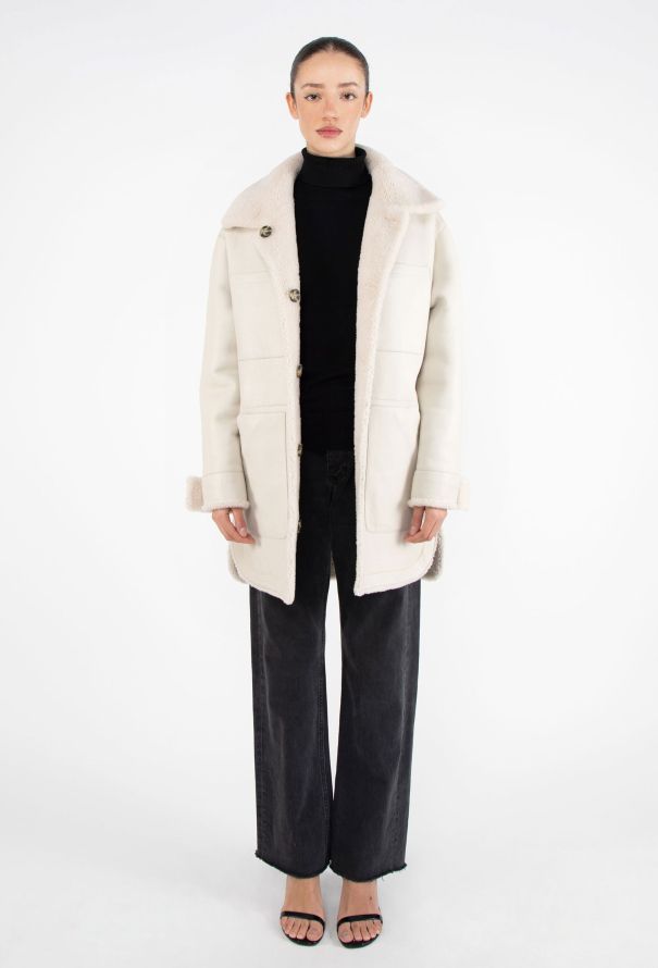 Yves Salomon Reversible Teddy Shearling Coat - 4