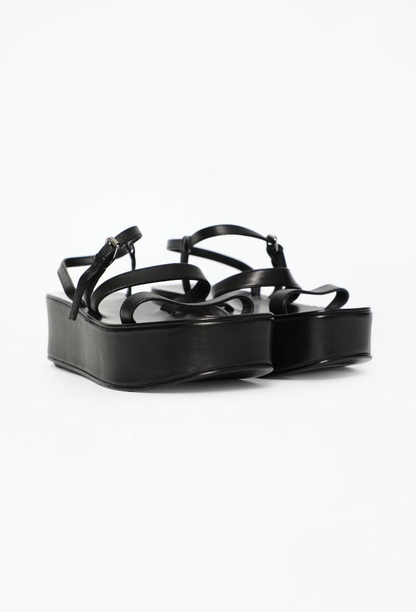 The Row Platform Leather Sandals, 2023 - 3