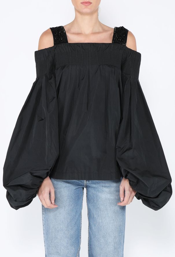 Dries Van Noten S/S 2017 Beaded Off Shoulder Top - 3