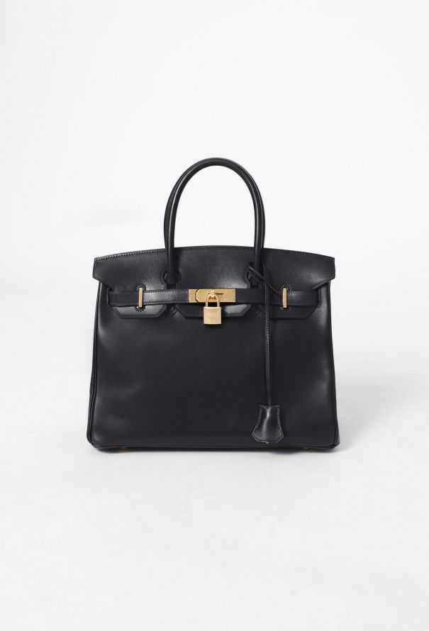 Hermès Elegant '90s Bleu Nuit Box Birkin 30 - 1