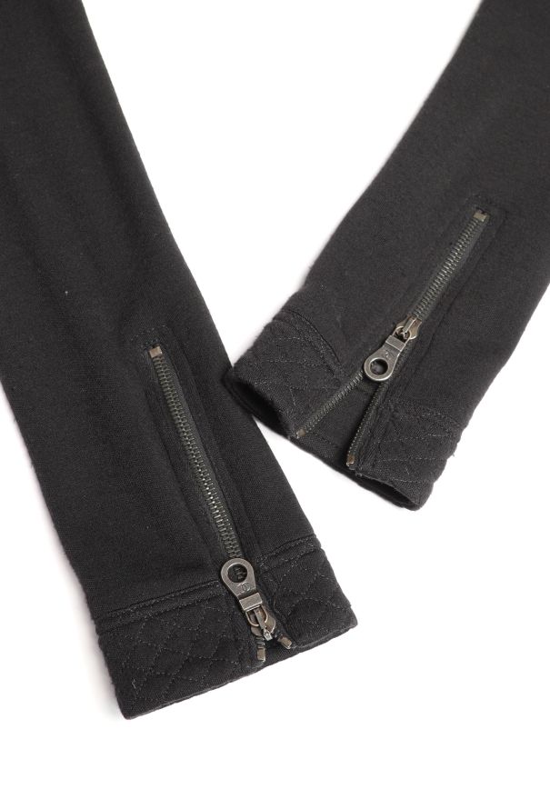 Chanel Quilted 'CC' Biker Jacket Black - 11