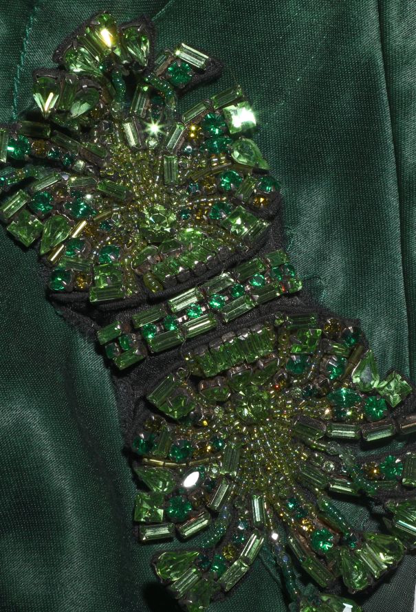 Prada Resort 2009 Embellished Charmeuse Dress - 8