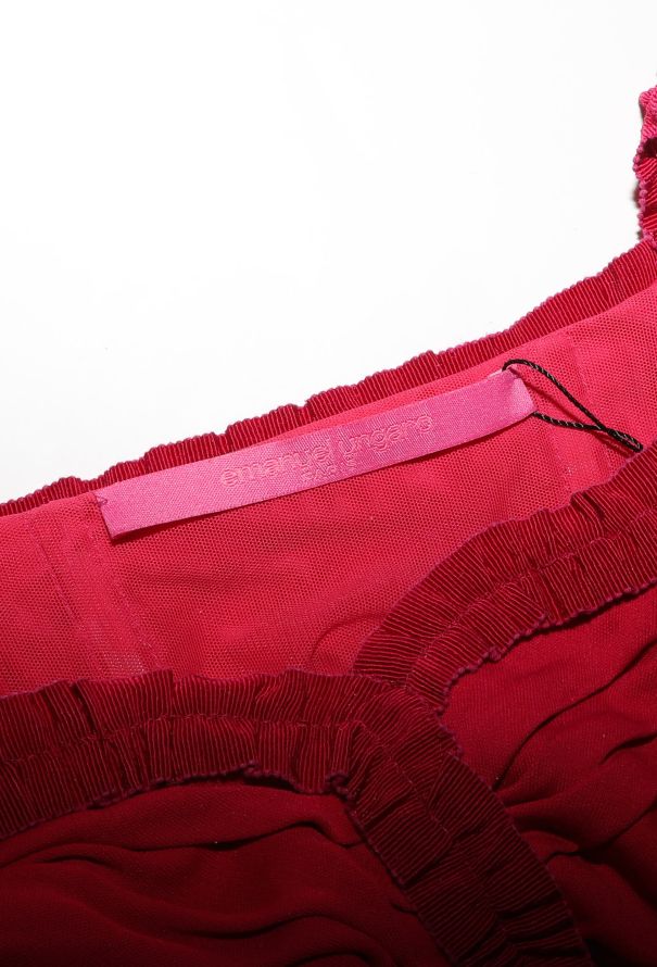 Emanuel Ungaro Ruffled Ruched Dress, Early 2000s - 5