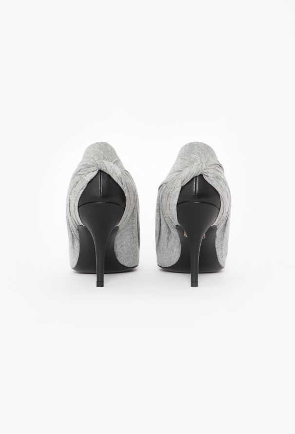 Balenciaga F/W 2017 Ruched Jersey Pumps - 5