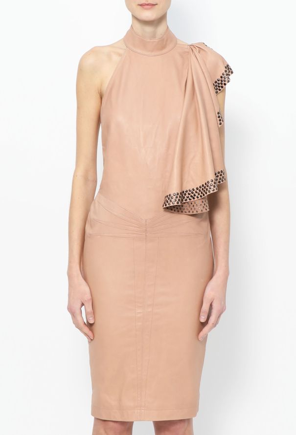 Alaïa HIGHLY COLLECTOR 1981 Studded Leather Dress - 4