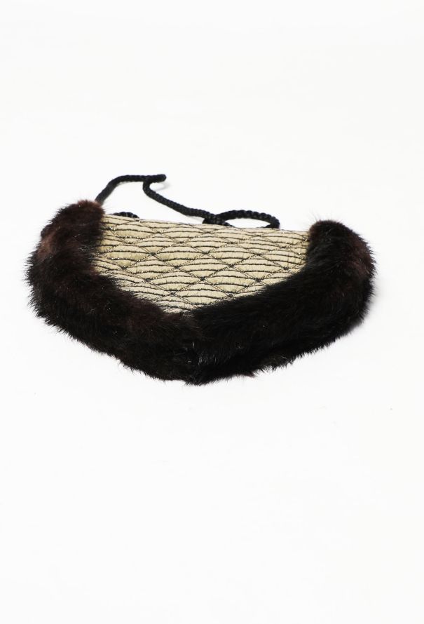 Jean-Louis Scherrer Fur Lamé Evening Bag - 6