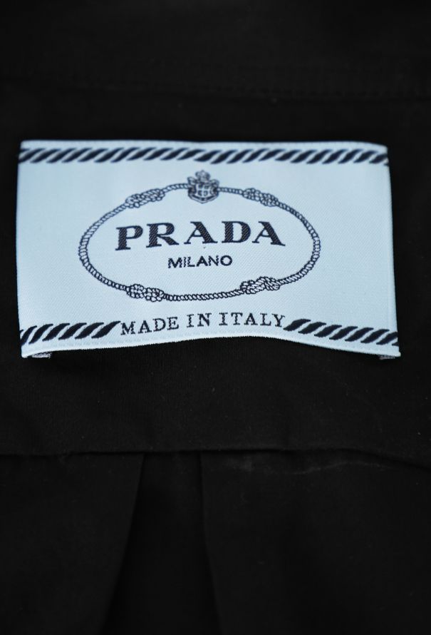 Prada Drawstring Logo Shirt Dress, 2022 - 6