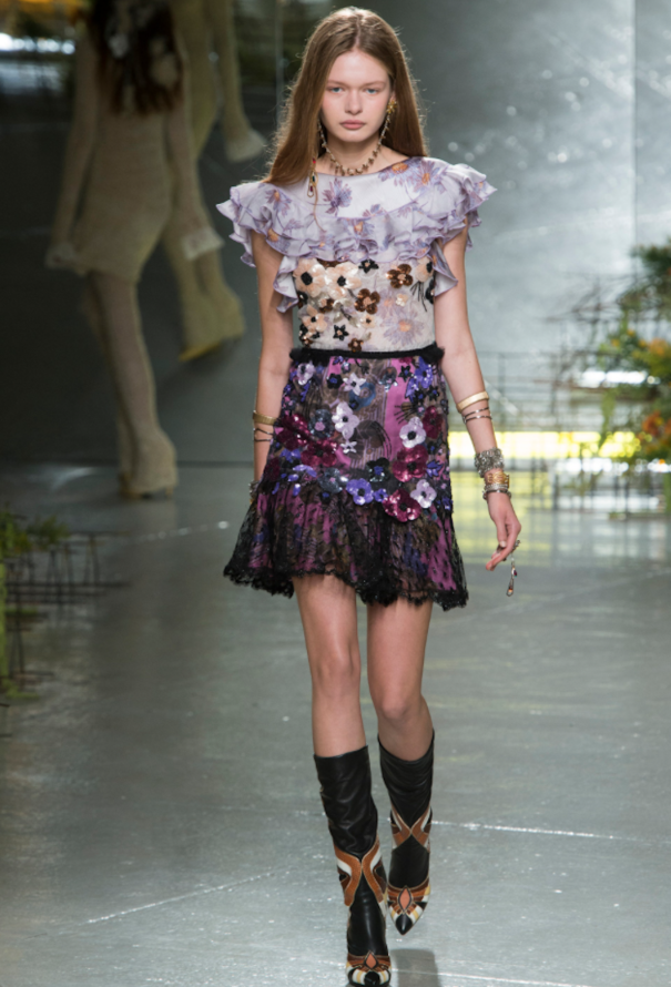 Rodarte S/S 2017 Embroidered Lace Dress - 2