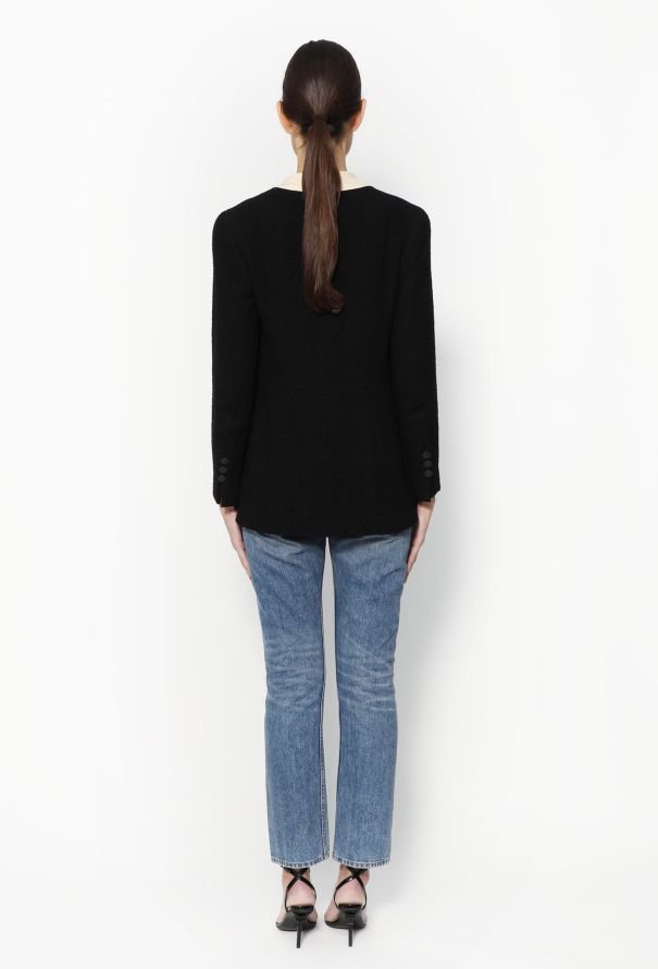 Chanel S/S 1998 Bicolor Bouclé Jacket and Skirt - 5