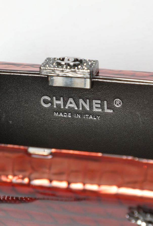 Chanel Limited Edition Resin & Crystal Minaudière Chain Clutch - 13