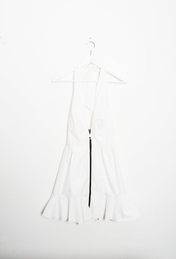 Louis Vuitton 2014 Contrast Zip Halter Dress - 8