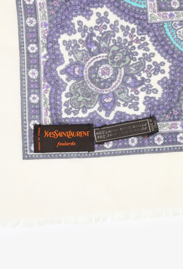 Saint Laurent Vintage Paisley Mandala Shawl - 7