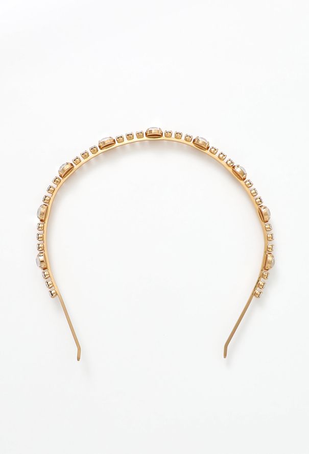 Miu Miu Strass Embellished Headband - 1