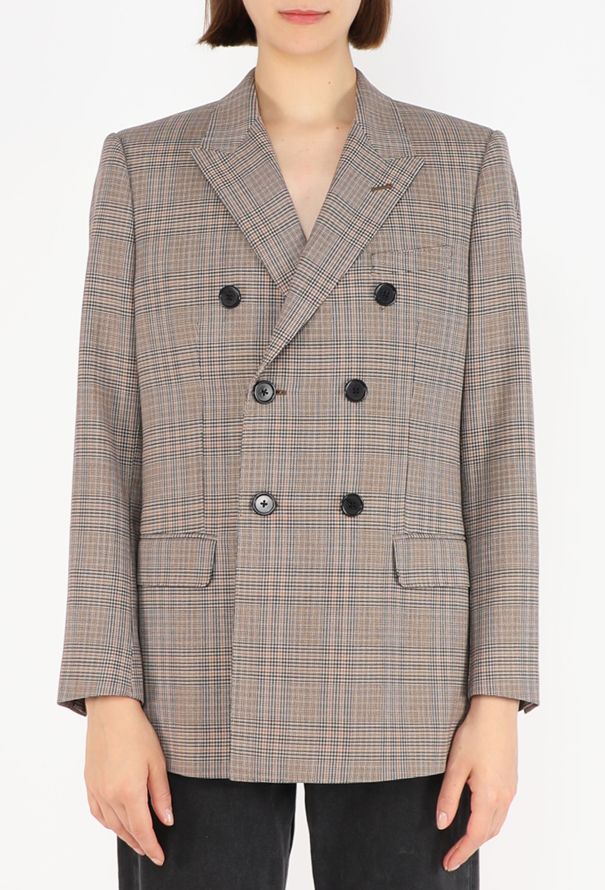 Céline Houndstooth Checkered Blazer, 2022 - 1