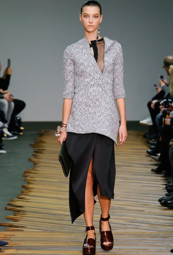Céline F/W 2014 Bouclé Wrap Cardigan - 2