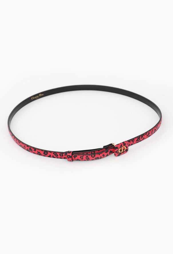 Dior Pre-Fall 2021 Leopard 'CD' Belt - 3