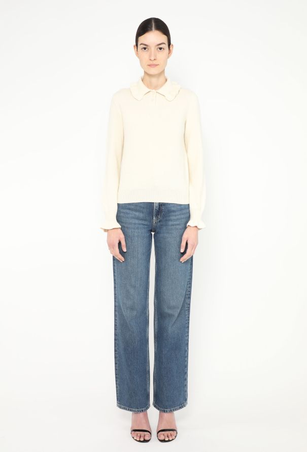 Céline 2020 Ruffled Knit Sweater - 2