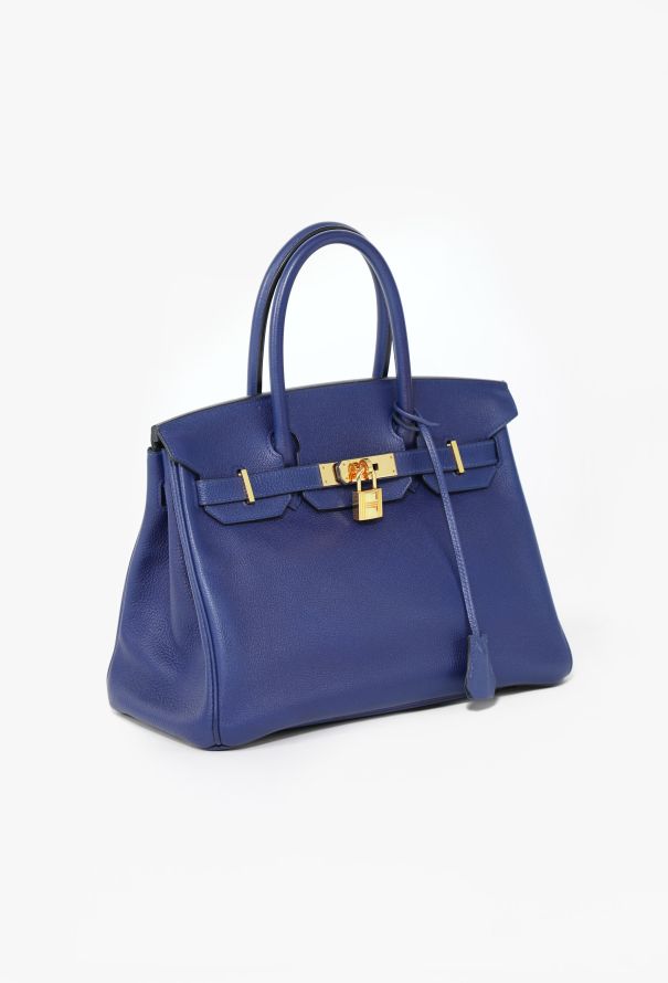 Hermès Bleu Sapphire Togo Birkin 30 - 5
