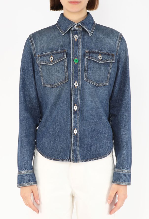 Bottega Veneta Washed Denim Overshirt, 2022 - 1