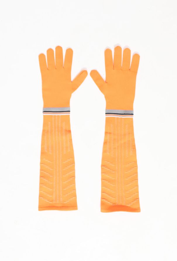 Prada F/W 2018 Neon Sci-Fi Knit Gloves - 3