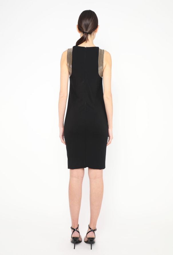 Gucci Embellished Chainlink Trim Dress - 3