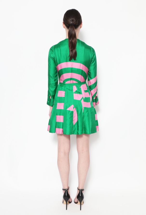 Hanae Mori '70s Belted Twill Dress - 3