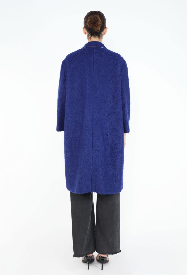 Dior Raf Simons 2014 Mohair Notched Coat - 5