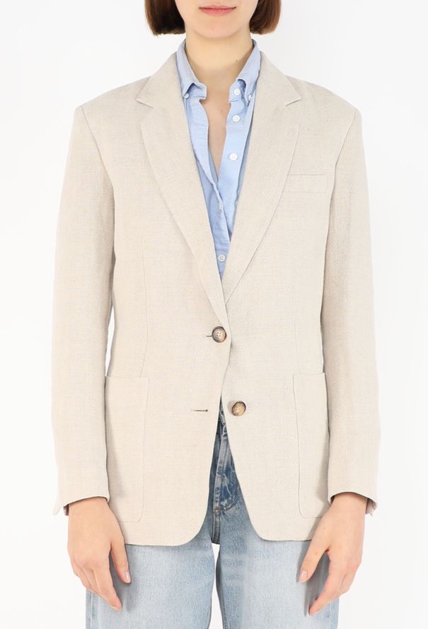 Céline Linen Tailored Blazer, Resort 2014 - 4