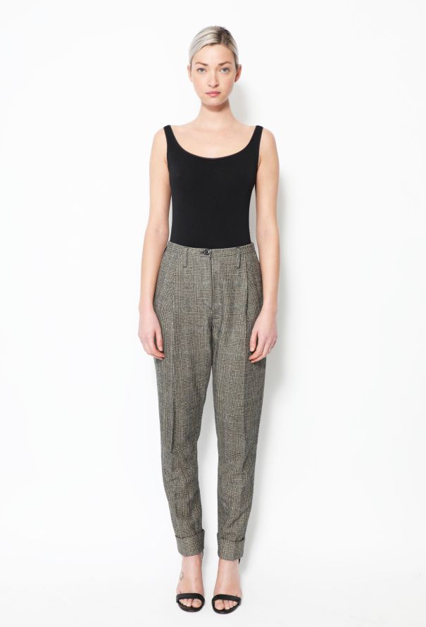 Dries Van Noten F/W 2010 Houndstooth Wool Trousers - 1