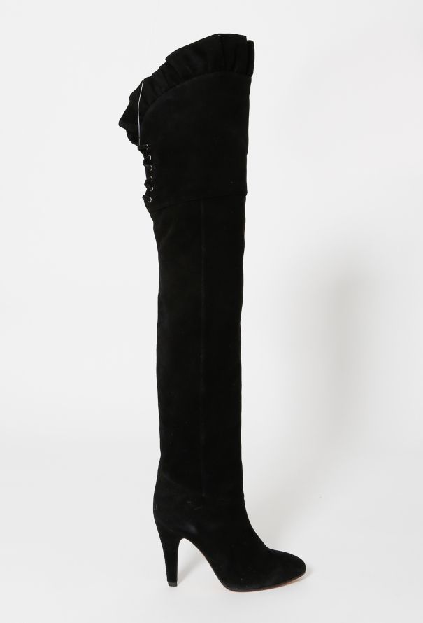 Chloé F/W 2009 Ruffled Over-Knee Boots - 1