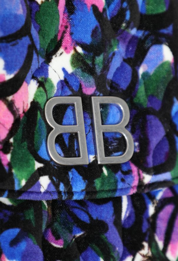 Balenciaga Velvet Floral BB Shoulder Bag - 11