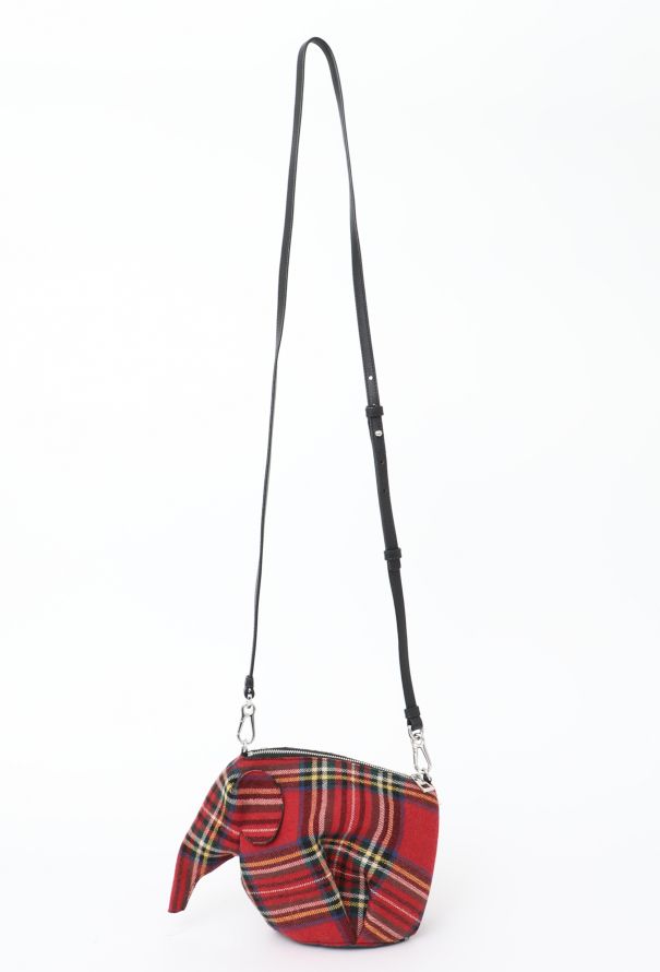 Loewe Tartan Mini Elephant Bag - 3