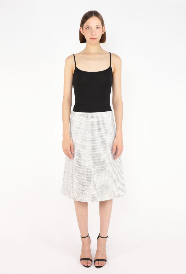 Bottega Veneta Strass Appliqué Skirt, 2019 - 2