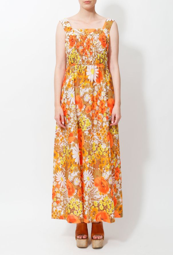 70s Floral Day Dress - 2