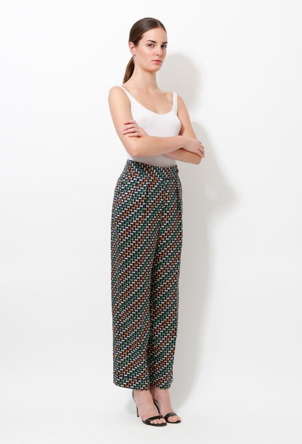 Dries Van Noten Printed Pegged Pants - 4