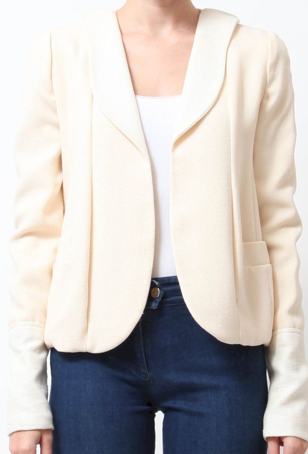 Rodarte Cream Smoking Blazer - 2
