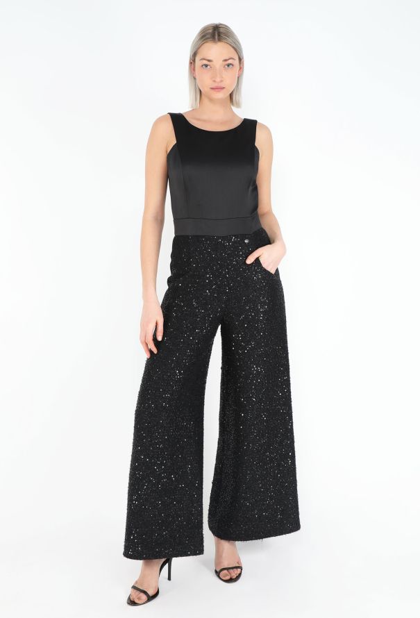 Chanel F/W 2018 Sequin Smoking Jumpsuit - 3