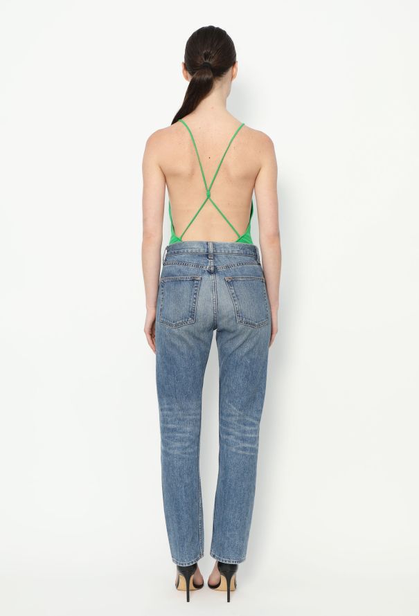 Bottega Veneta 2021 Cashmere Open-Back Bodysuit - 2