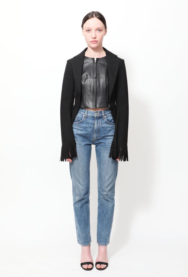 Junya Watanabe S/S 2014 Leather Fringed Suede Jacket - 1