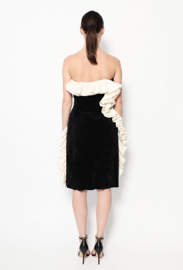 Lanvin CAMPAIGN F/W 2012 Ruffled Velvet Dress - 4