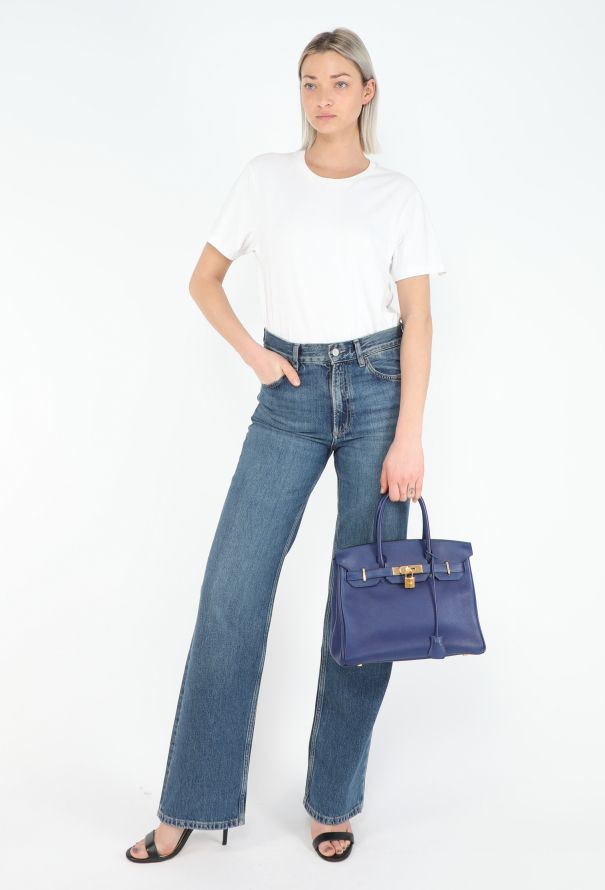 Hermès Bleu Sapphire Togo Birkin 30 - 4