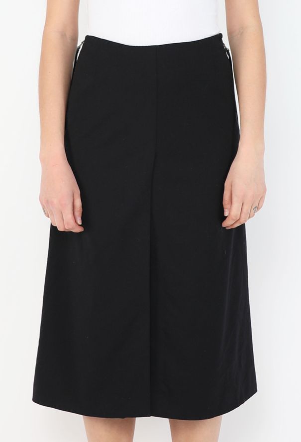 Prada Leather Trim Slit Skirt, F/W 1998 - 4
